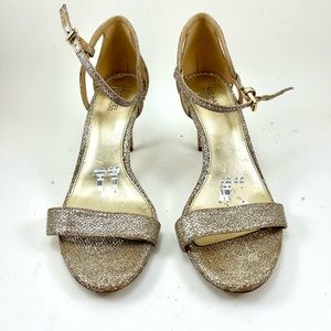 MICHEAL Micheal Kors Light Gold Glitter Heels- 7.5 M